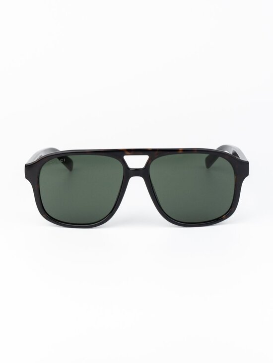 Gucci Women Sunglasses Havana Green Pilot GG1856S 002 NEW AUTHENTIC main image 9